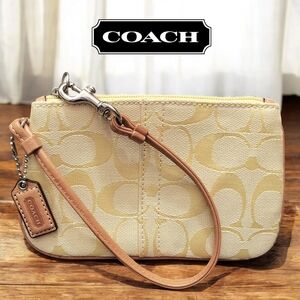 Coach Canvas Wristlet